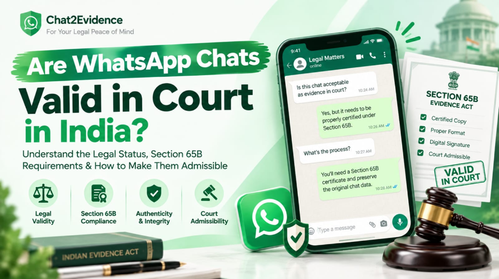 Are WhatsApp Chats Valid in Court in India? Legal Validity and Section 63 BSA Framework