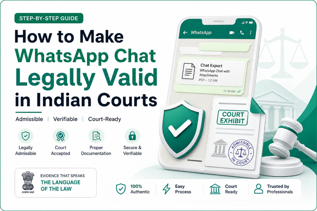 How to Make WhatsApp Chat Legally Valid in Indian Courts - Section 63 BSA Guidelines