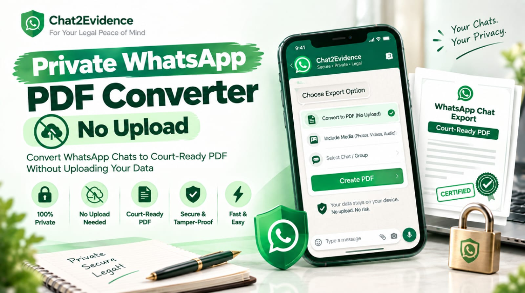 Private WhatsApp PDF Converter - Zero-Upload Client-Side Processing Architecture