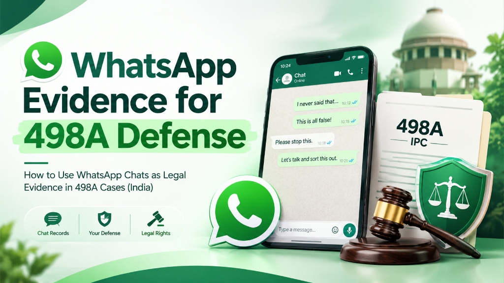 WhatsApp Evidence for 498A Defense in Indian Courts (Section 85 BNS)