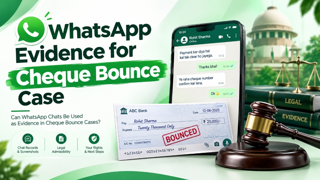 WhatsApp Evidence in Section 138 NI Act Cheque Bounce Cases - Statutory Notice and Debt Admission