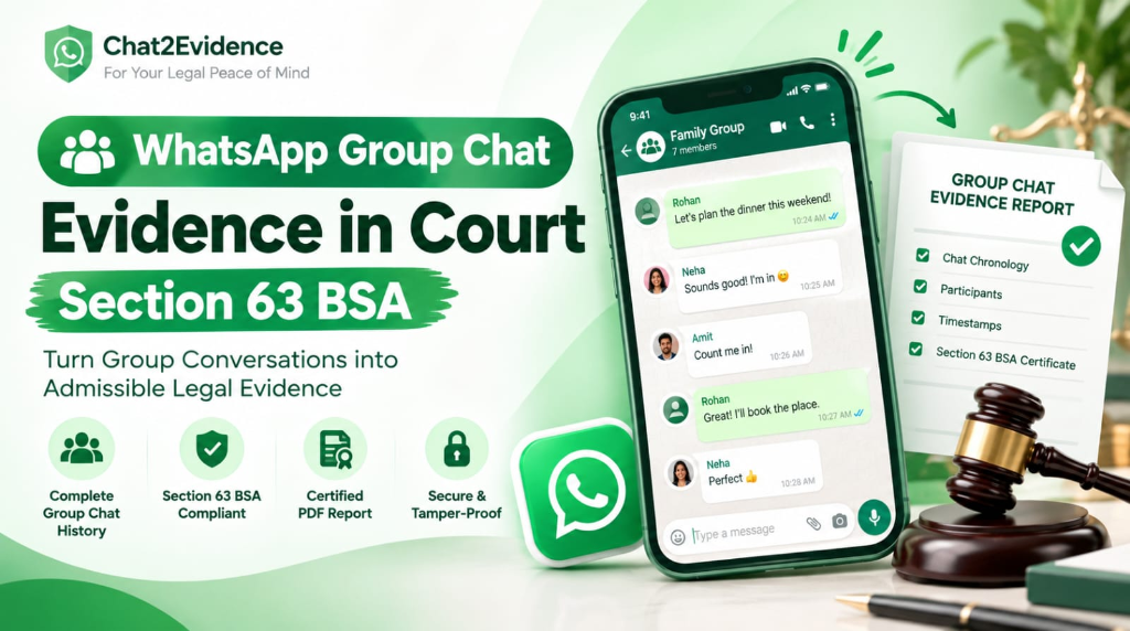 WhatsApp Group Chat Evidence under Section 63 BSA - Group Admin Liability and Participant Attribution